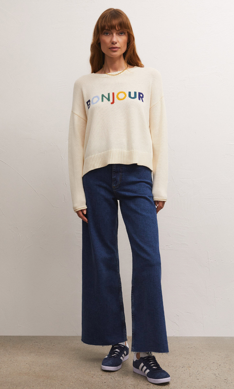 Sienna Bonjour Sweater – Boutique 16063