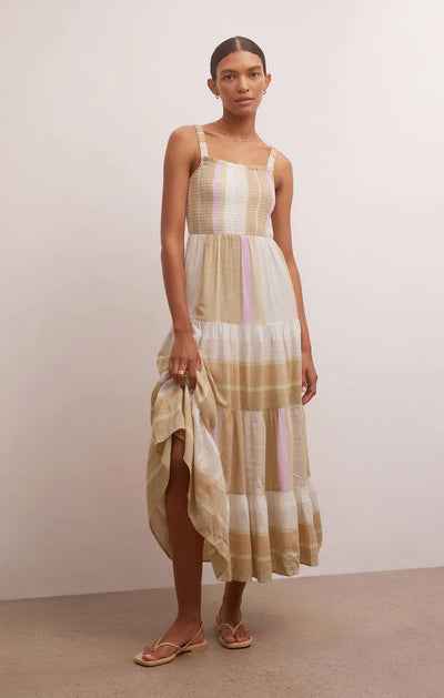 Kyra Stripe Midi Dress