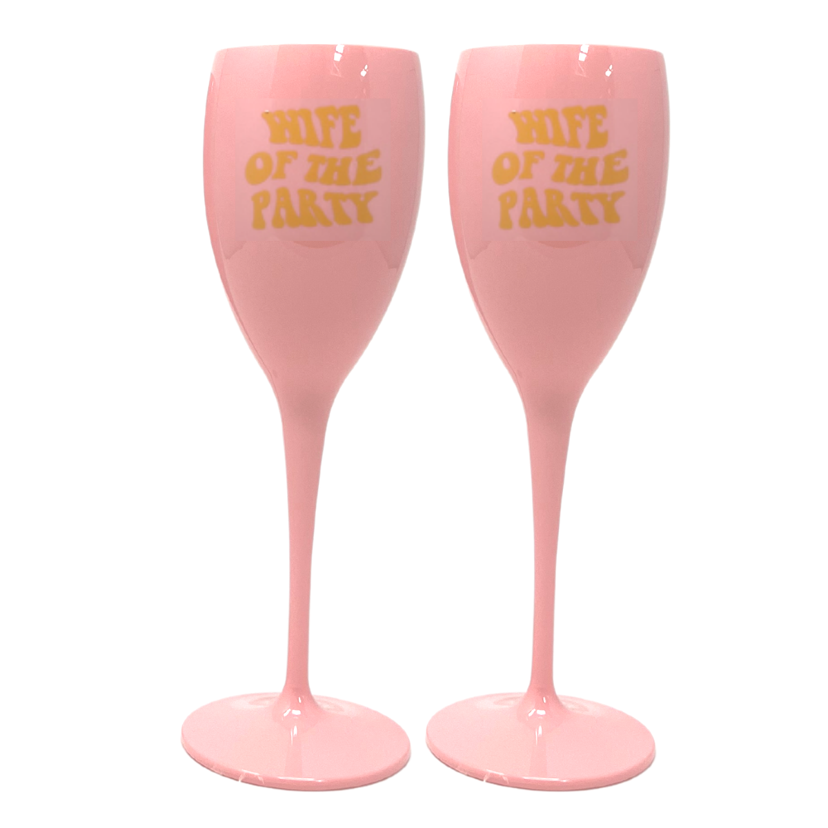 Wife Of The Party Champagne Flute
