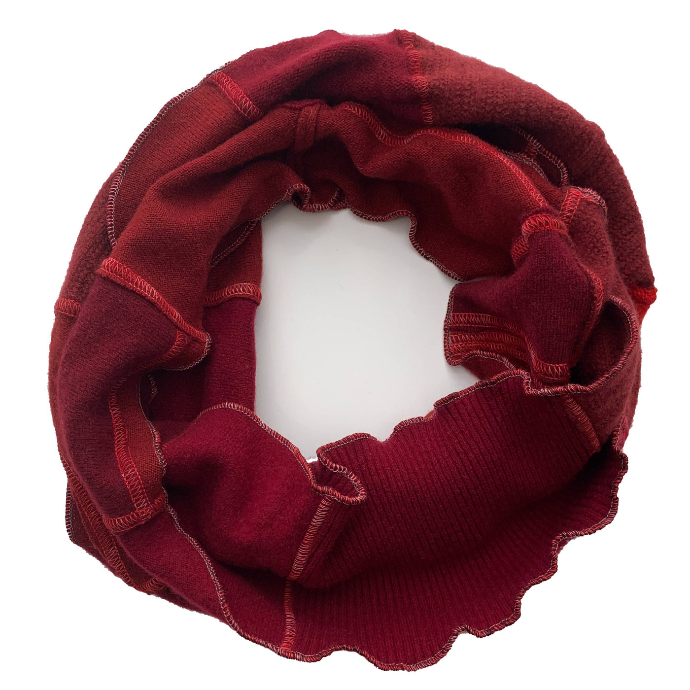 Cashmere Infinity Scarf- Red