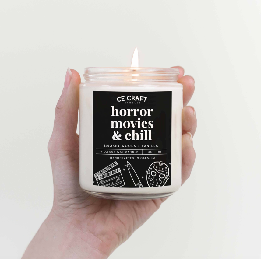 Horror Movies and Chill Candle - Small