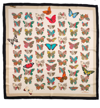 Give Me Butterflies Silk Square